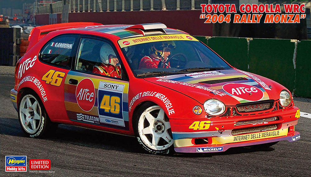 Hasegawa 1:24 Toyota Corolla WRC 2004 Rally Monza Valentino Rossi