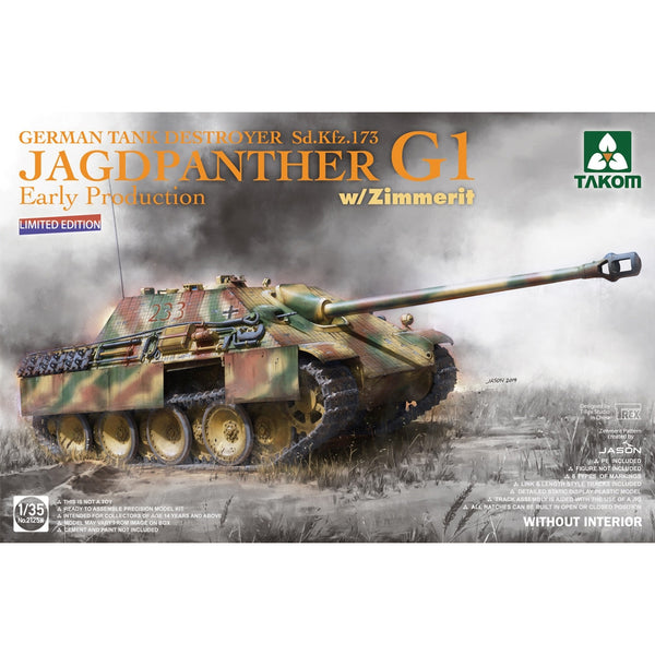 TAKOM 1/35 WW2 German Jagdpanther G1 Early SdKfz 173 w/Zimmerit