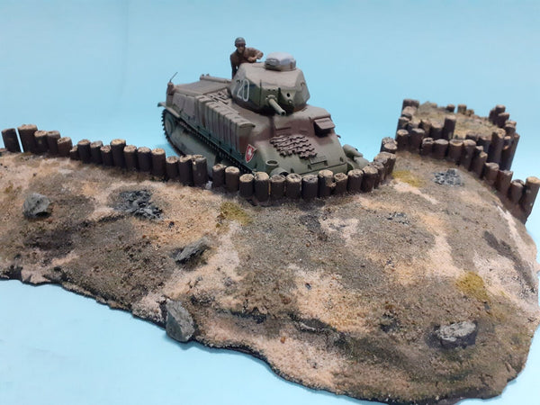 FoG Models 1/35 Gun Emplacement Sections Log retaining wall WW1 WW2