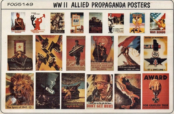 FoG Models 1/35 Scale WW2 Allied Propaganda Posters