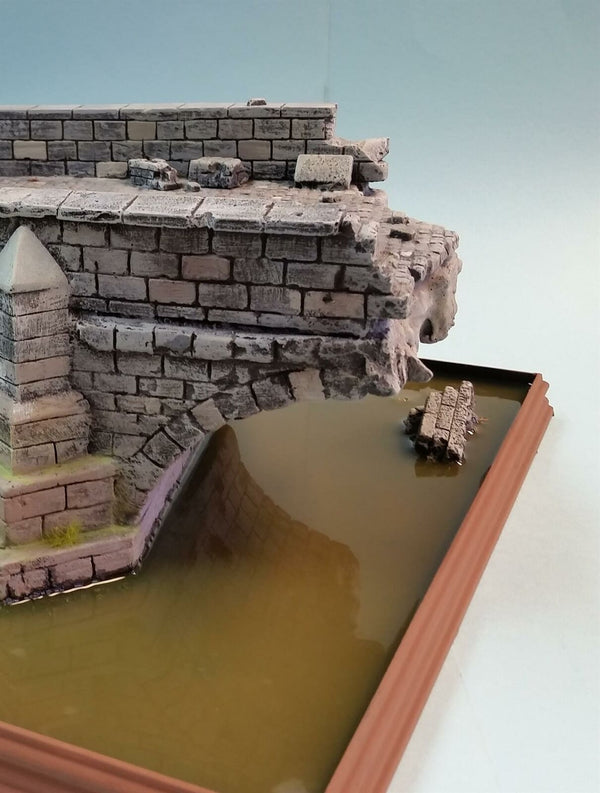 FoG Models 1/35 scale Destroyed Stone River Bridge #1