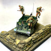 1/35 scale Sandbags Long L wall and Base 180mm x 130mm