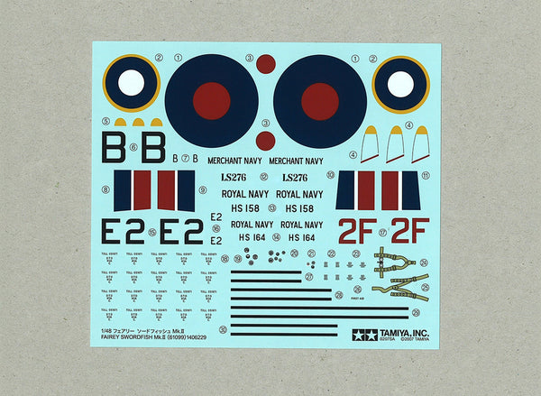 TAMIYA 1/48 Scale AIRCRAFT WW2 British Navy RAF FAIREY SWORDFISH MKII