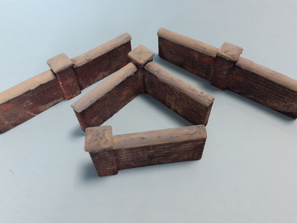 FoG models 1/35 scale Brick garden wall diorama Set #1