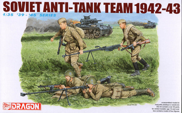 Dragon 1/35 WW2 Russian Soviet Anti-Tank Team 1942-43