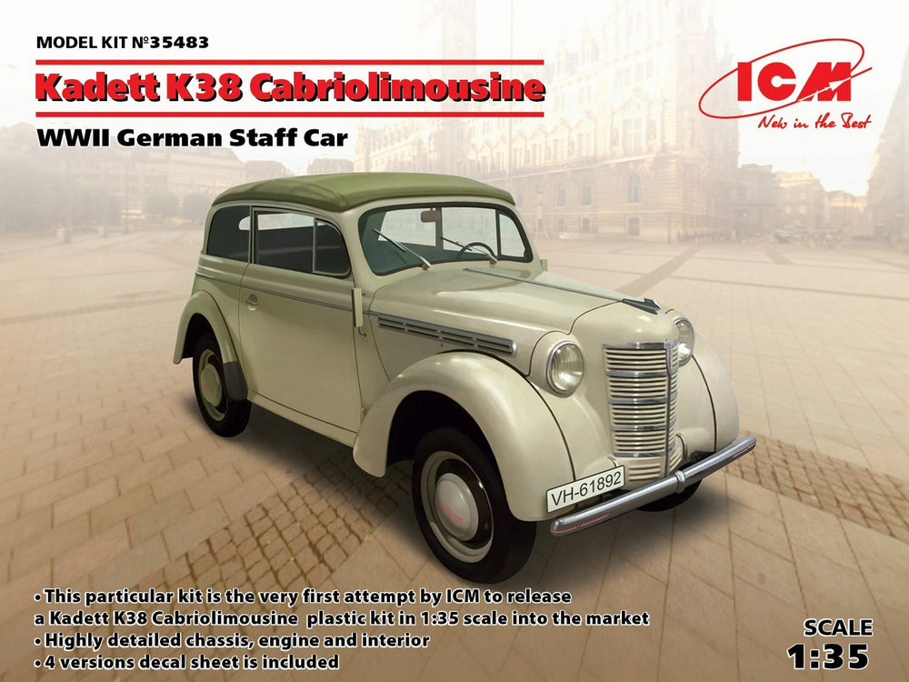 ICM 1/35 Kadett K38 Cabriolimousine, WWII German Staff Car