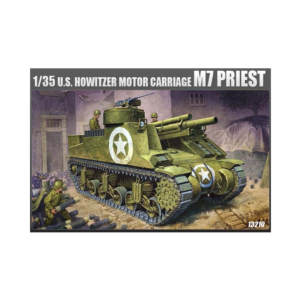 Academy 1/35 WW2 Allied M7 Priest # 13210 - Plastic Model Kit