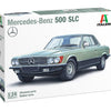 Italeri 1/24 scale Mercedes 500 SLC car model kit