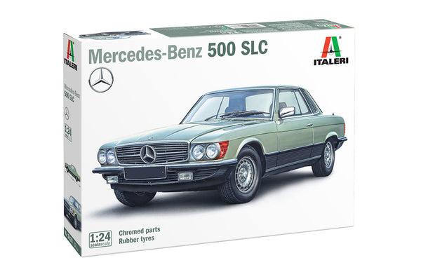 Italeri 1/24 scale Mercedes 500 SLC car model kit