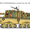 Italeri 1/35 WW2 Italian Semovente M42 da 75/34 tank model kit