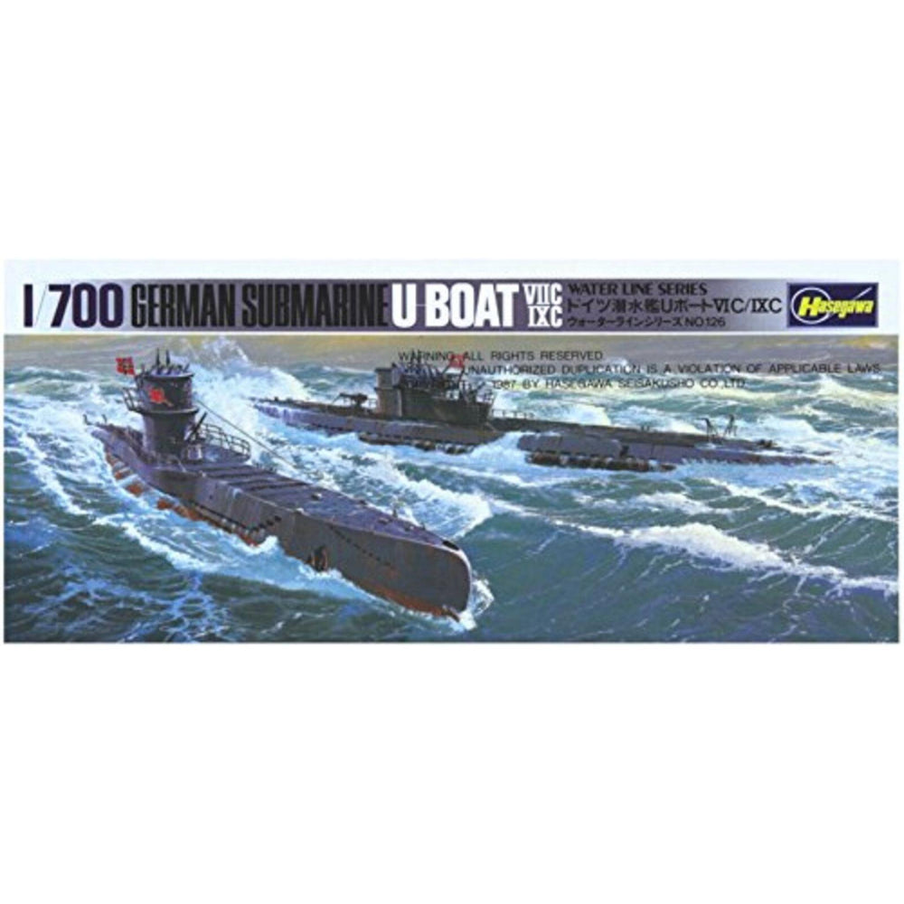 Hasegawa 1:700 WW2 German U-Boats 7C and 9C