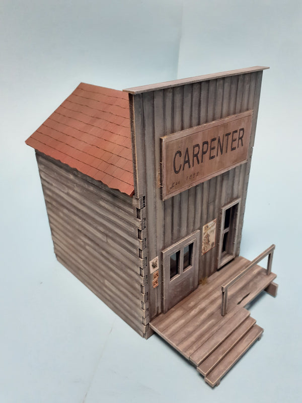 1/35 scale laser cut building Wild West Carpenter