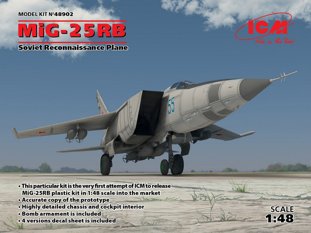 ICM 1/48 MiG-25 RB, Soviet Reconnaissance Plane