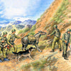 ICM 1/35 Cold War Soviet Sappers (1979-1988) (4 figures - 3 soldiers, 1 sapper, donkey figure, dog figure)