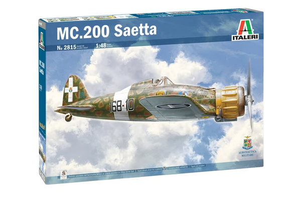 Italeri 1/48 scale WW2 Italian Macchi Mc.200 1a serie fighter aircraft model kit