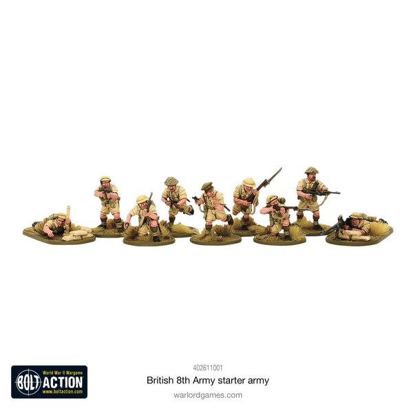 Warlord Games 28mm - Bolt Action WW2 British 8th Army Starter Army North African Campaign