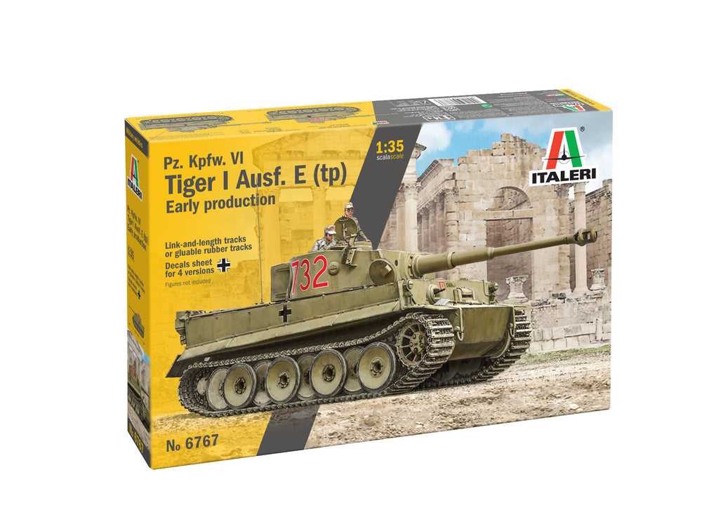 Italeri 1/35 scale MILITARY WW2 German Pz. Kpfw. VI Tiger I Ausf. E/H1 tank model kit