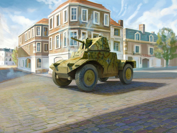 ICM 1/35 WW2 Panzerspähwagen P 204 (f) with CDM turret, WWII German Armoured Vehicle
