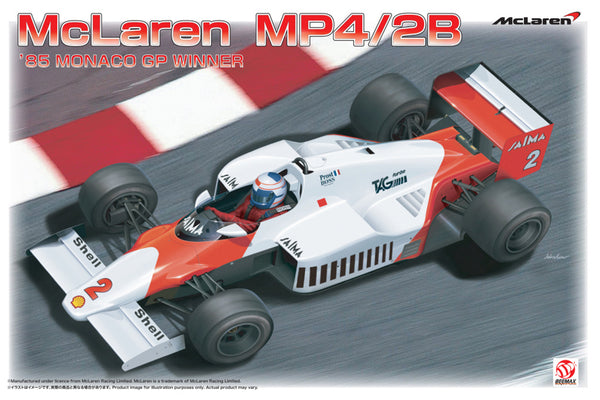 BEEMAX 1/24 F1 RACING CAR MCLAREN MP4/2b MONACO 1985