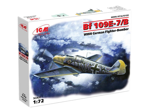 ICM 1/72 WW2 Messerschmitt Bf 109E-7/B, WWII German Fighter-Bomber