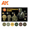 AK Interactive GEN 3 - SPLITTERMUSTER UNIFORM 3G PAINT SET