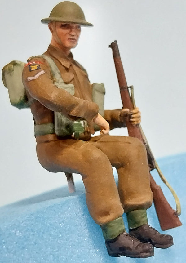 Homefront 1/35 scale WW2 British Infantry sitting #4