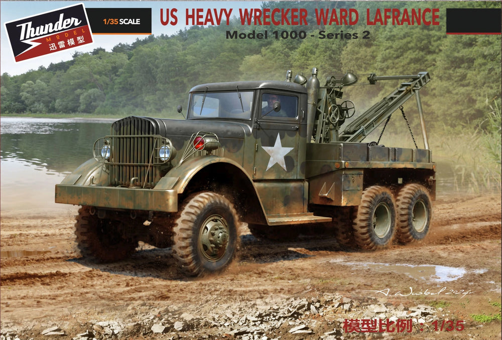 Thunder Model 1/35 WW2 US Heavy Wrecker Ward LaFrance M1000, series 2