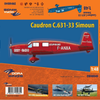 Dora Wings 1/48 Scale DORDW48040 Caudron C.631/633 Simoun, 1/48