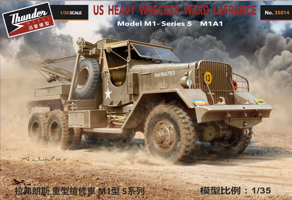Thunder Model 1/35 WW2 US Heavy Wrecker Ward LaFrance Model 1000, Series 5