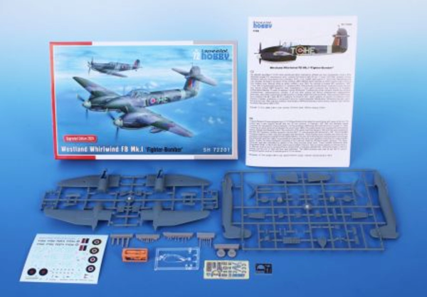 Special Hobby 1/72 Scale WW2 RAF Westland Whirlwind FB Mk.I Fighter-Bomber 1/72