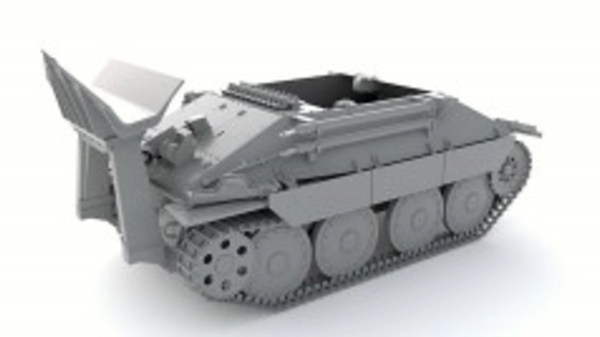Thunder Model 1/35 WW2 German Bergepanzer Hetzer Late