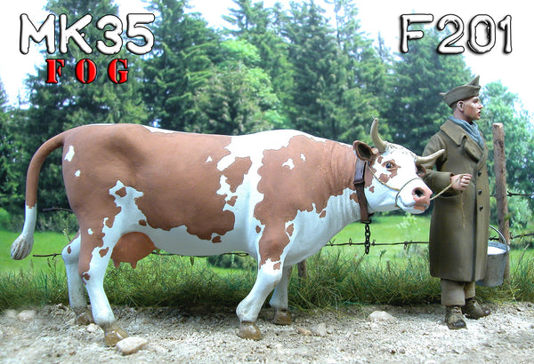 MK35 FoG models 1/35 Scale French prisoner and his cow Janette