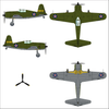 Dora Wings 1/72 Scale DORDW72040 Vultee P-66 Vanguard 1/72