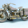 Thunder Model 1/35 WW2 US Military Indian Motorcycle 741B