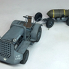 Thunder Model 1/32 WW2 US TUG Clarktor 6, MILL-33 with 2 bomb trailers