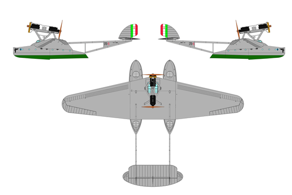 Dora Wings 1/72 Scale DORDW72018 Savoia-Marchetti S.55A, 1/72