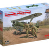 ICM VEHICLES 1:35 Luftwaffe Pilot School (Hs 123A Training Biplane & 3 Figures)
