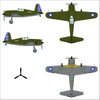 Dora Wings 1/72 Scale DORDW72040 Vultee P-66 Vanguard 1/72