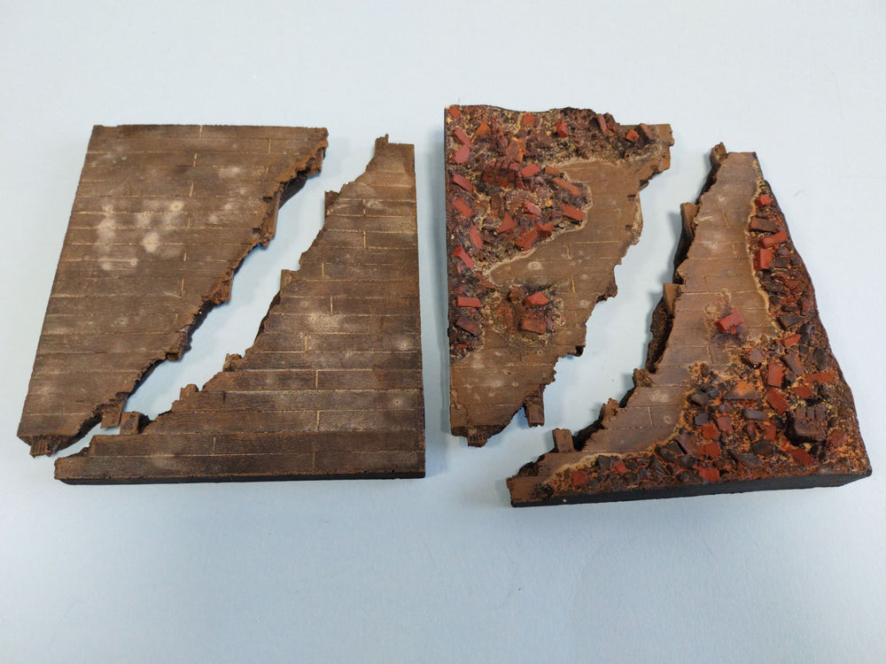 FoG Models 1/35 scale Ruin building big floor pack (4 pieces per pack)