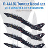 JEIGHT design 1/72 F-14A/D VX-4 & VX-9 decal set