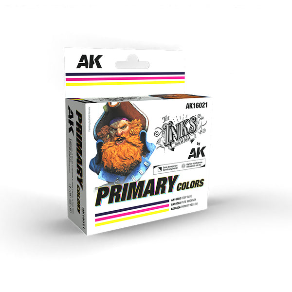 AK Interactive PRIMARY COLORS SET - SET 3 Ref. (INKS)