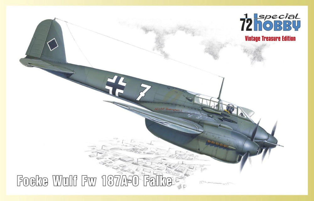 Special Hobby 1/72 Scale WW2 German Focke Wulf Fw 187A-0 Falke