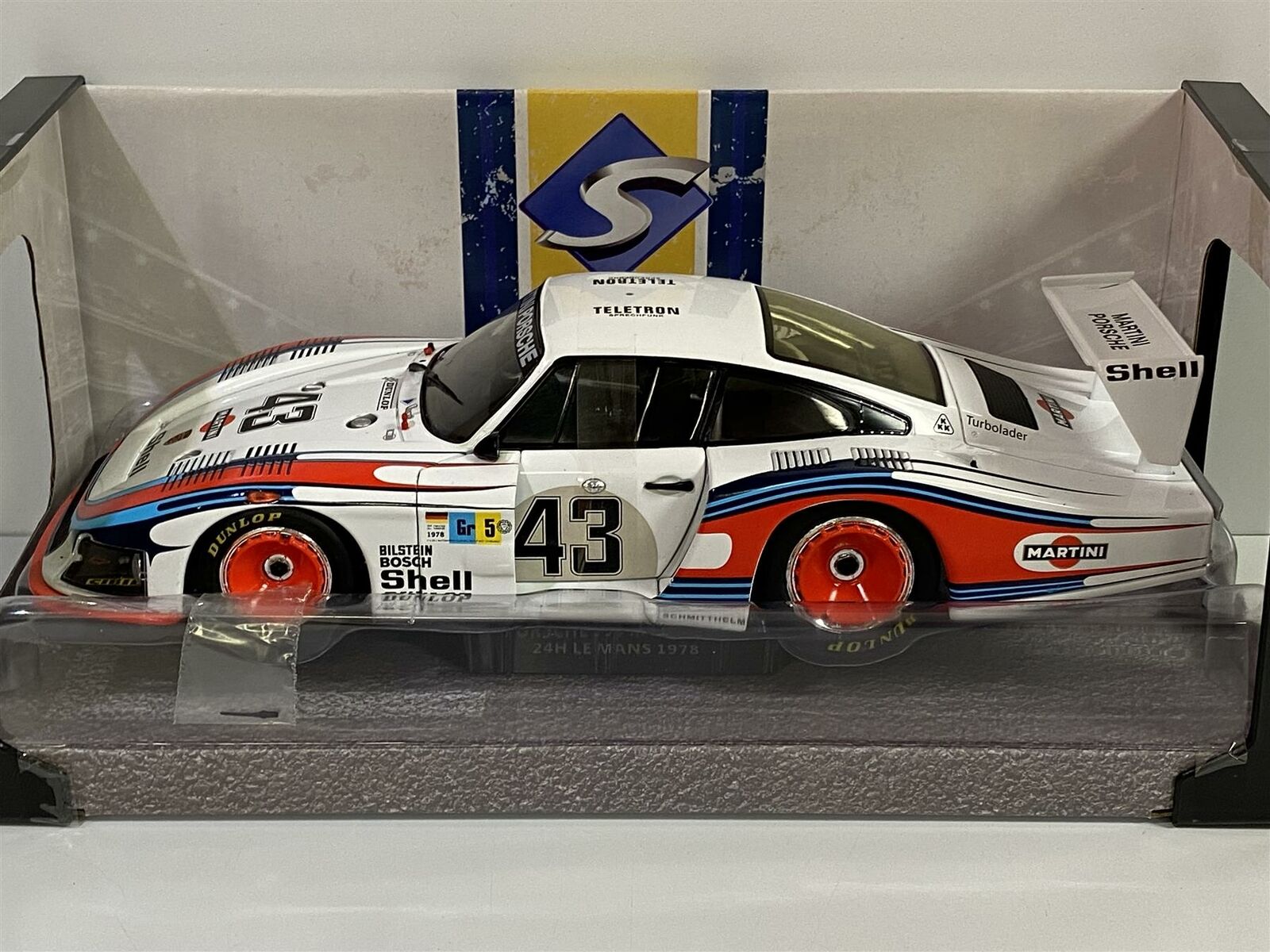 1/18 Scale Solido Porsche 935/78 Moby Dick Martini Racing No.43 Le Mans