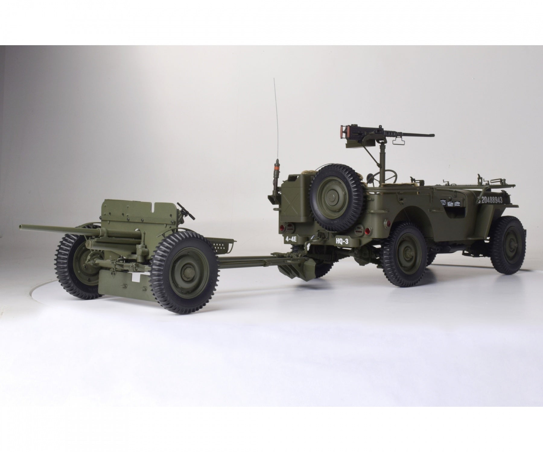 IXO COLLECTIONS Full Kit WW2 US Willys & Acc. 1/8 Scale Metal Kit ...
