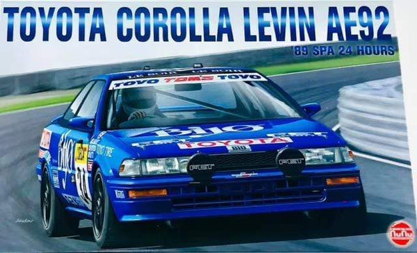 NUNU 1/24 CAR Toyota Corolla Levin Ae92 24H Spa 1989