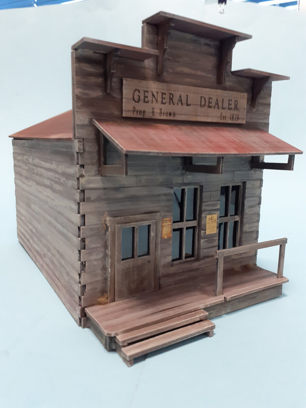 1/35 scale laser cut building Wild West - General dealer