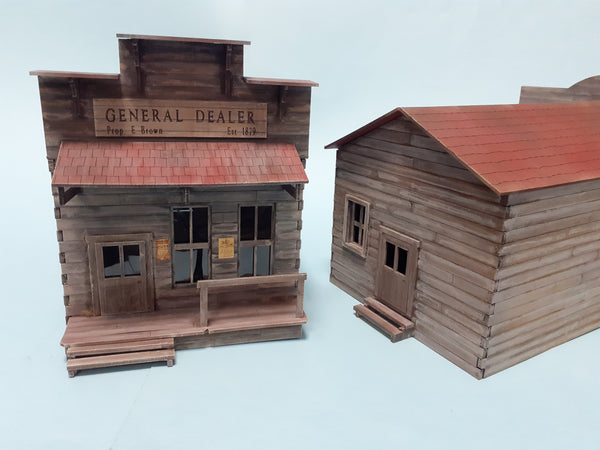 1/35 scale laser cut building Wild West - General dealer