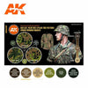 AK Interactive GEN 3 - WAFFEN SPRING-SUMMER CAMOUFLAGE 3G PAINT SET