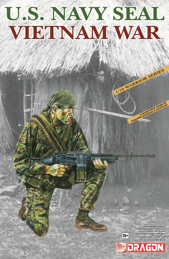 Dragon 1/35 scale Vietnam war U.S. Navy Seal Vietnam War 1/16 Figure