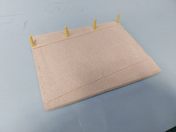 FoG models 1/35 scale Street diorama base 260mm x 205mm With Bollards (B)